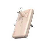 Bix PB121 25W Qi2.2 Kablosuz Magsafe PD 3.0 10000mAh Semi-Solid Bataryalı Hızlı Şarj USB-C Kablolu Powerbank Süt Beyazı