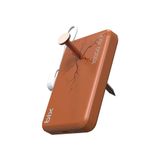 Bix PB121 25W Qi2.2 Kablosuz Magsafe PD 3.0 10000mAh Semi-Solid Bataryalı Hızlı Şarj USB-C Kablolu Powerbank Turuncu