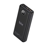 Bix PB201 Siyah 20000 mAh 22.5W 3 Çıkışlı USB QC 4.0 Type-C PD LCD Göstergeli Powerbank
