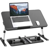 Bix Saiji AL33 Yükseklik ve Açı Ayarlı Laptop Standı Ergonomik ve Katlanabilir Çalışma Masası Siyah