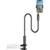 Bix Saiji Ivy-4 Plus 120 cm 360° Derece Dönebilen, Ayarlanabilir ve Dayanıklı 4.7-12.9″ Inç Esnek Kollu Flexible Akrobat Tablet Tutucu - Siyah