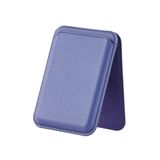 Bix TMW4 MagSafe Uyumlu Kart Taşıma ve Telefon Stand Özellikli Katlanabilir Manyetik Deri Cüzdan ve Kartlık iPhone Uyumlu (Mor)