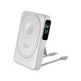 Bix Tpb16 10000 Mah Hızlı Şarj Magsafe 6 Sı 1 Arada Oled Ekranlı Kablosuz Powerbank Beyaz