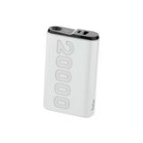 Bix Tpb24 20000Mah Pd 20W Usb-C Ve Usb-A Qc 3.0 Çift Portlu 22.5W Süper Hızlı Şarj Destekli Ve Dijital Ekranlı Mini Powerbank Beyaz