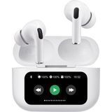 Bix Tw8 Soundcraft Anc/enc Destekli Dokunmatik Dijital Ekranlı Bluetooth 5.4 Tws Kulak Içi Kulaklık Beyaz