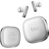 Bix Tw9 Soundcraft Enc Çift Mikrofon Gürültü Engelleme ve Uzaktan Kontrol Edilebilir Kumanda Tuşlu Şarj Kutusu Özellikli Bluetooth 5.4 Tws Kablosuz Kulaklık - Beyaz