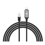Bix Type-C to RJ45 Ethernet Dönüştürücü 1000Mbps Gigabit Thunderbolt 5 CAT6 Kablo 1 Metre