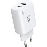 Bix ZH-2U41T 25 W PD Çift Portlu Beyaz Hızlı Şarj Adaptörü