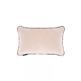 Biyeli Kırlent Yastık Kılıfı Somon Rengi 50X30