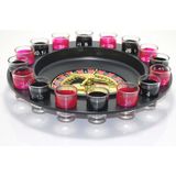 Bıyıklı Tobacco Rus Ruleti Drinking Roulette Shot Bardaklı Tekila Içki Oyun Seti 16 Bardaklı - Kırmızı - Siyah