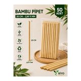 BİYO KULLAN AT BAMBU PİPET&200X9MM&50ADET