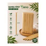 BİYO KULLAN AT PİPET BAMBU 100 ADET
