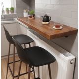 Biz Işıklar Ahşap Duvara Monte Bar Masası 40CMX100CM - 40 x 100 cm