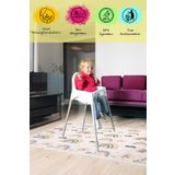 bizdeneve Mama Sandalye ve Aktivite Örtüsü Kullan At Sıvı Geçirmez 3Rulo(Rulo içi:10 adet) Gökkuşağı 100x120cm