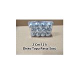 bizdenpastacılık Disko Topu Pasta Süsü 2 Cm 12 li