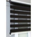 bizdenperde Siyah Bambu Zebra Stor Kaliteli Güneşlik Perdeler