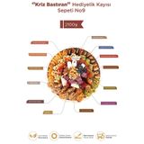 Bizim Yöre 2,1 kg Kriz Bastıran Kuru Meyve Tabağı Hediyelik Kayısı Sepeti