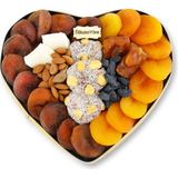 Bizim Yöre ''kalbim Sende'' Kuru Meyve Kayısı Çikolata Lokum Draje Tabağı 0,7 kg No 32 | Bizim Yöre - 700 gr