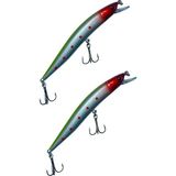 Bizimevde 10 cm 8,4 gr Rapala Balık Yemi Kurşun Arkası Olta Yem Seti Karbon Çelik Iğne 9 Renk - 2