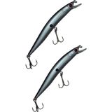Bizimevde 10 cm 8,4 gr Rapala Balık Yemi Kurşun Arkası Olta Yem Seti Karbon Çelik Iğne 9 Renk - 5