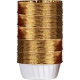 Bizimevde Muffin Kek Kalıbı 25 Adet Cupcake Kağıdı Beyaz Golden