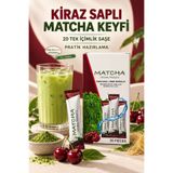 BİZİMHEKİM ŞİFA EVİ Matcha Kiraz Sapı, Mısır Püskülü, Bromelain ve Yeşil Çay İçeren Toz İçecek 20 Saşe