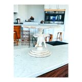 bizizmoda Handmade Pasta Standı Ahşap Ayaklı Katlı Sunum Servis Standı Eskitme Kek Standı