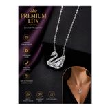 Bizle Tasarla Premium Lüx Kuğu Figürlü Zirkon Taşlı Kadın Çelik Kolye Eşe, Sevgiliye, Arkadaşa, Anneye Hediye