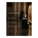 Bizle Tasarla Premium Siyah Metal Çakmak Yandan Çarklı Ateşleme, Eşe, Sevgiliye , Arkadaşa, Anneye Hediye