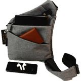 Bizoon 108 Sırt Ve Göğüs Çantası Boodybag Heybe - Gri