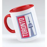 BK 1 Gift Toronto Tasarımlı Kırmızı Kupa Bardak