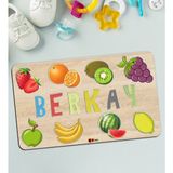BK 2 Toys Çocuklara Özel İsimli Büyük Boy Ahşap Eğitici Yapboz Puzzle 50x30 cm Puzzle