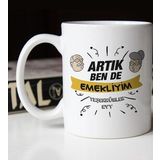 BK 3 Gift Emekli Tasarımlı Beyaz Kupa