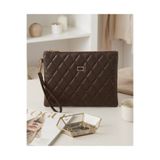 BK Bags & Accessories Orta Boy Acı Kahve Portföy Clutch El Kadın Çantası