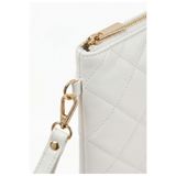 BK Bags & Accessories Orta Boy Beyaz Portföy Clutch Kadın El Çantası