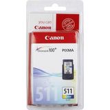 BK Canon CL 511 RENKLİ Orjinal Kartuş (Bitmeyen Kartuş sistemine uyumlu, Delinmiş ve hazır olarak) - MP
