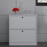 BK Concept ÇA-D-1140-Ç 65,4 cm Çıtasız Kapaklı Beyaz Çok Amaçlı Dolap