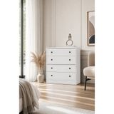 BK Concept Çıtasız ŞFN-1045-Ç Dört Çekmeceli Beyaz Şifonyer