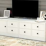 BK Concept TV-1011-Ç Beyaz 130 cm Dolaplı Çekmeceli Tv Ünitesi