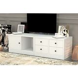 BK Concept TV-1012-Ç Beyaz 130 cm Dolaplı Çekmeceli Tv Ünitesi