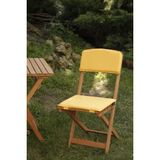 BK Exclusive Bistro Bahçe Sandalye Minderi Seti - 40 x 30 cm - Sarı