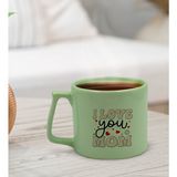 Bk Gift Anneler Günü Tasarımlı Pastel Su Yeşili Middle Kupa Bardak