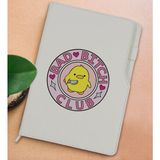 Bk Gift Bad Bitch Tasarımlı Beyaz Termo Deri Not Defteri 15X21CM-1 - Renkli