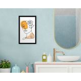 Bk Gift Banyo Dekoratif Ahşap Siyah Çerçeveli Tablo-5 - 40 x25 cm