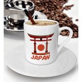 BK Gift Beyaz Japan Tasarımlı Türk Kahvesi Fincanı