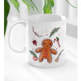 BK Gift Beyaz Yılbaşı Tasarımlı 4 Kupa