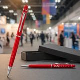BK Gift Bk Kurumsal Promosyon 1022 Metal Kırmızı Touchpen Kalem(10 Adet) – Lazer Baskılı Logolu Tükenmez Kalem