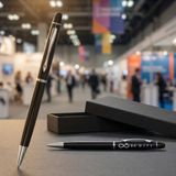 BK Gift Bk Kurumsal Promosyon 1022 Metal Siyah Touchpen Kalem(10 Adet) – Lazer Baskılı Logolu Tükenmez Kalem