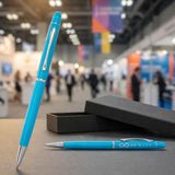 BK Gift Bk Kurumsal Promosyon 1022 Metal Turkuaz Touchpen Kalem(10 Adet) – Lazer Baskılı Logolu Tükenmez Kalem