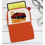 BK Gift Drift Car Tasarımlı Taşınabilir Koruyucu Tablet Kılıfı & Organizer Çanta - Turuncu-1